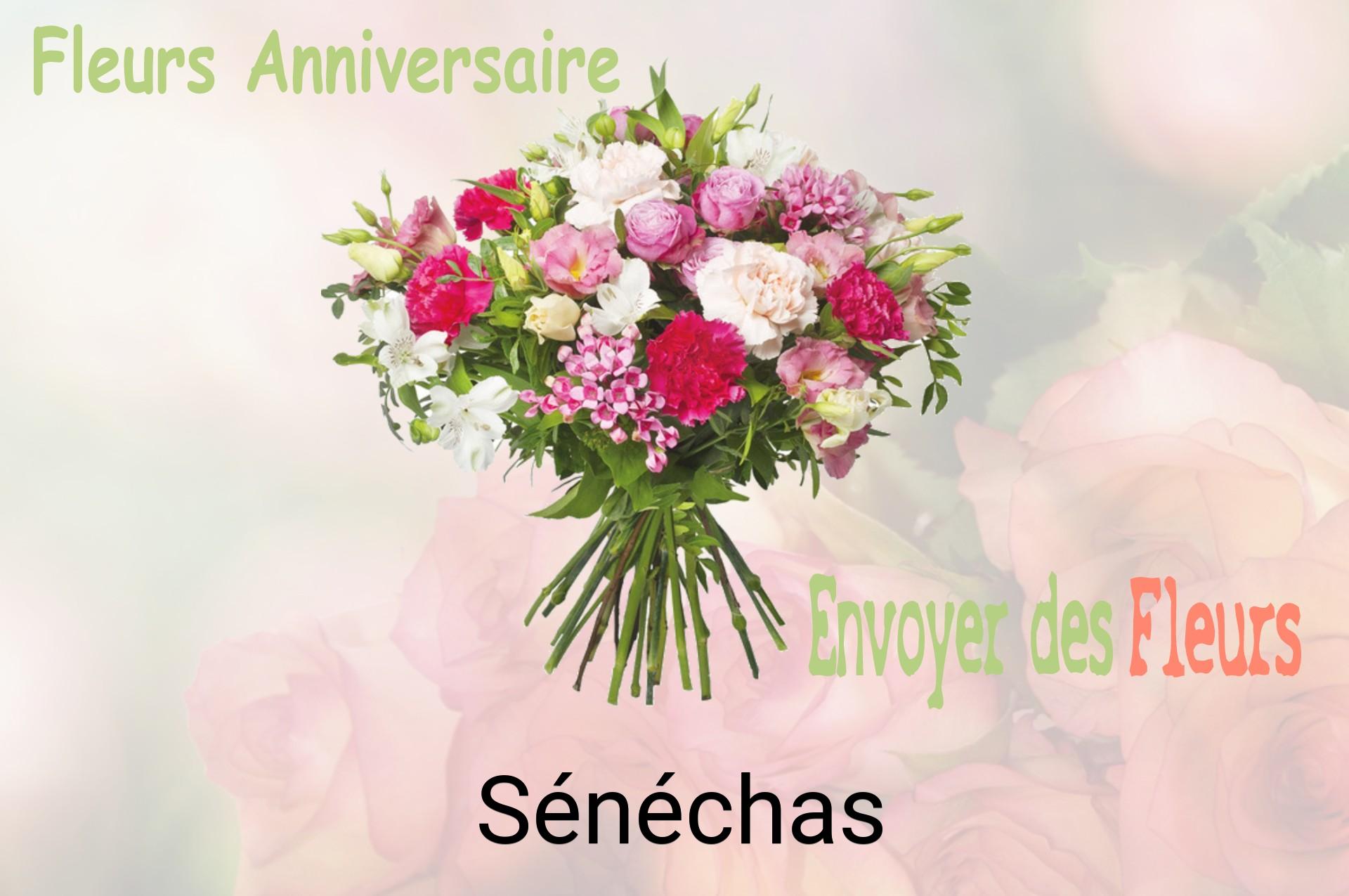 Bouquet de fleurs d’anniversaire livré à Sénéchas